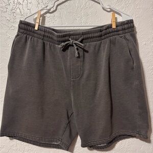 Pacsun Charcoal Fleece Volley Shorts